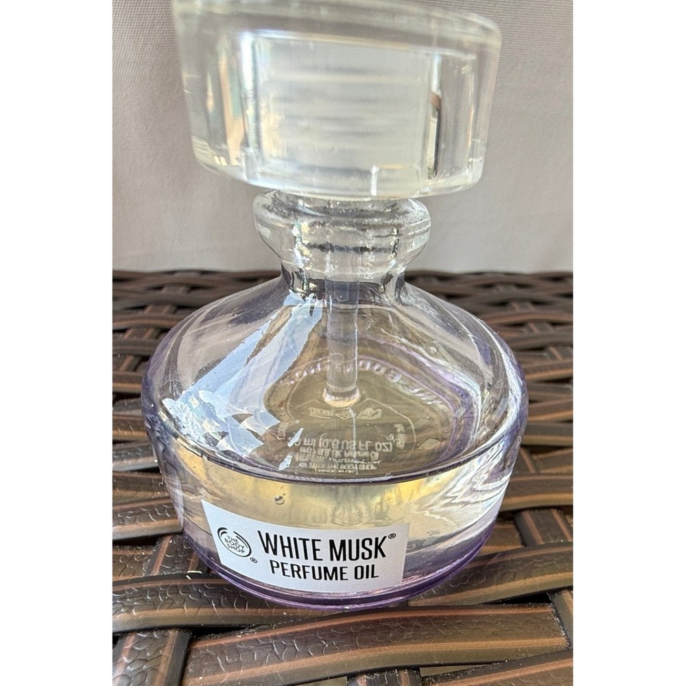 The Body Shop White Musk Perfume Oil 20ml 0.6 fl oz Made in UK 2018 Edition 75%